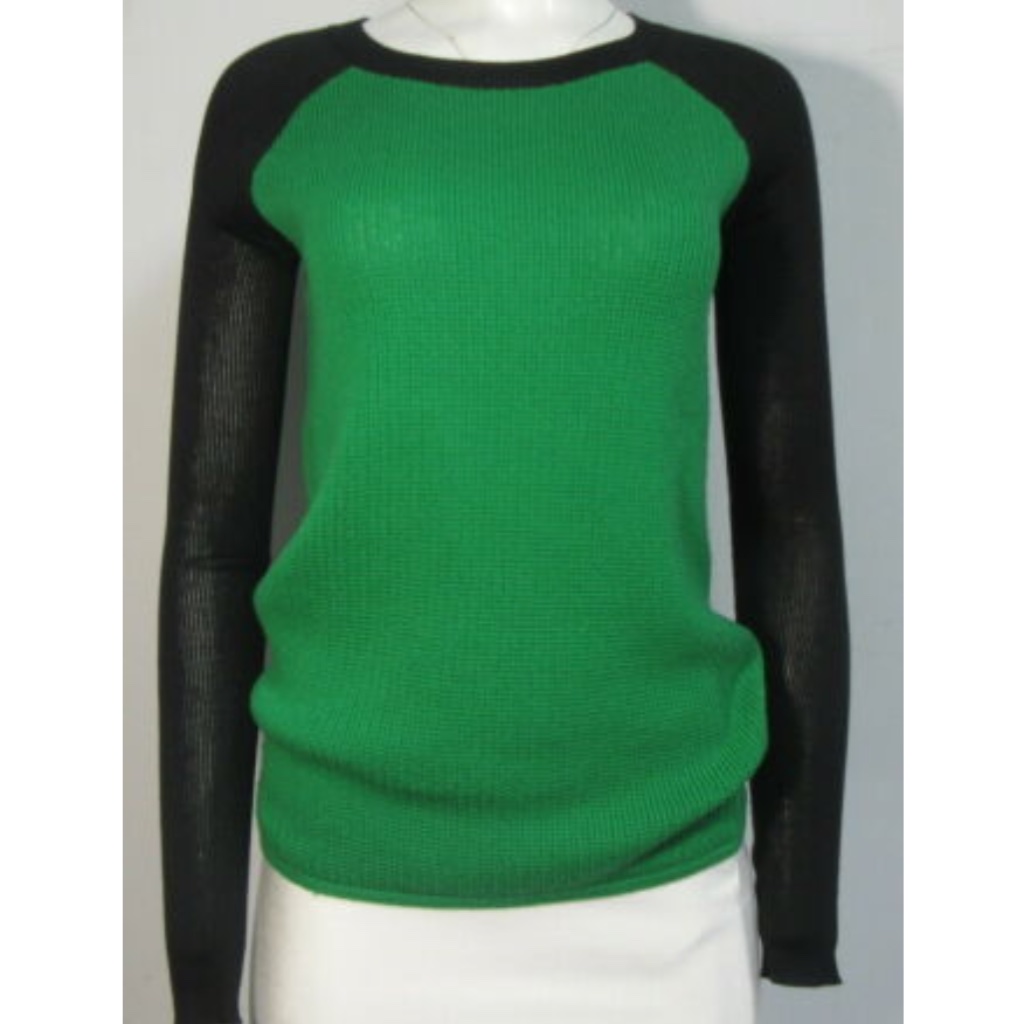 Reed Krakoff Green Merino Wool Silk Sweater Size Medium
